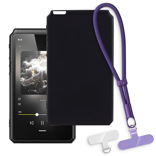OAGELIM 2-in-1�ی�P�[�X�ƃ��X�g�X�g���b�v HiBy R6 Gen 2 �Ƃ̌݊������� ���O���\�ȃ��j���[�h�t���d�b�J�o�[�A����~�ߕ����h�~�O���b�v�n���h�� (�u���b�N + �p�[�v��)