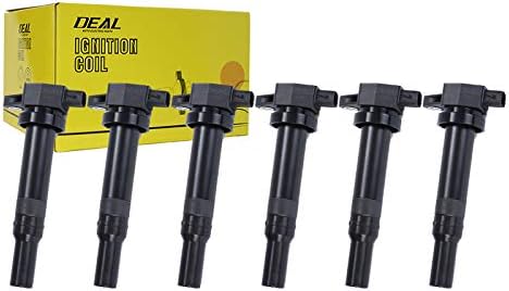 DEAL Pack of 6 New Ignition Coils Compatible With 2007-2010 Rondo/Optima/Magentis 2007-2009 Santa Fe 2.7L V6 Replacement For UF558 C1567