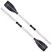 Stecto 2 palas de kayak de 126 cm, longitud ajustable, desmontables, remos de kayak de aleación de aluminio, paleta profesional ligera para canoa, para barco inflable, bote de barco, balsa