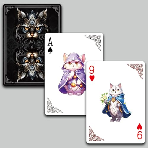 Baraja de Poker temática The World of Cats, 54 cartas miniatura 2