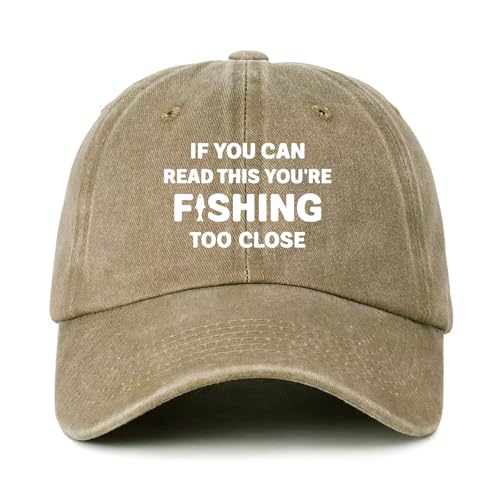 GOSJINNK Funny Fishing Hats If You Can Read This You're