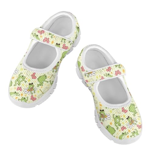 SYtrade Mary Jane Flats Girls Single Ankle Strap Buckle Shoes White Sole2