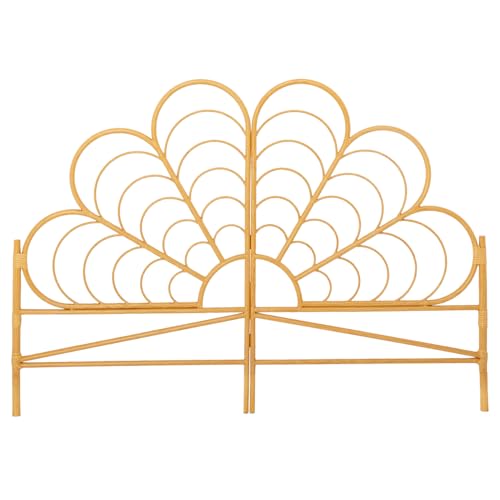 Tête de lit Ivy 160 cm effet rotin fleur IDMarket