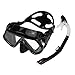 Tnfeeon Snorkel Goggle Tube Set Adult Adjustable Diving Set Portable Sealing Tube HD Glass Ergonomic Design for Snorkeling (Black)