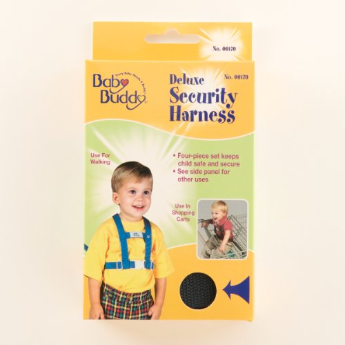 Baby Buddy Deluxe Security Harness Navy (Pack Of 6