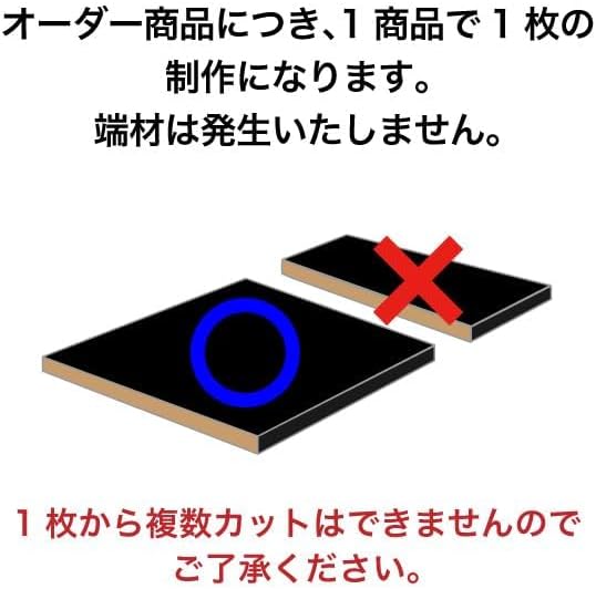 【白 20mm厚】1mm単位でオーダー可能 カラー棚板 長さ100～1200mm、 奥行100～900mm カットオーダー可能 長さ