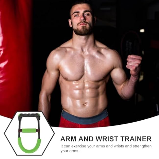 BESPORTBLE Arm Workout Equipment Hand Strengthener Wrist Trainer Handle Forearm Exerciser for Home Gym Fitness