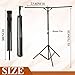 Shimeyao Metal Shopping Bag Rack 51-71 Inch Adjustable Height Heavy Duty Bag Display Stand Holder for Vendors with 4 Foldable Arms for Malls, Boutique, Trade Show, Craft Fairs(Black)