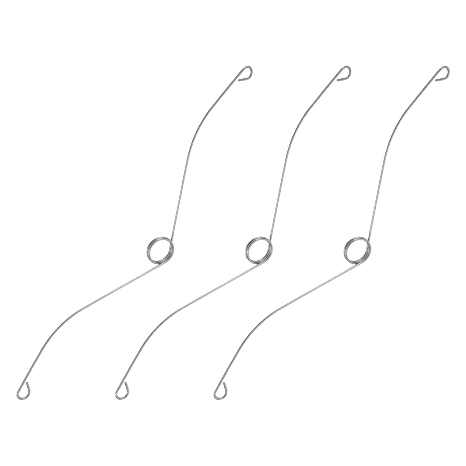 POPETPOP 換気扇 バネ 3個セット 浴室 換気扇カバー 固定 スプリング 交換用 天井 排気ファン グリル 補修 パーツ 高弾性 メタル 取付簡単 風呂 トイレ 汎用 156mm