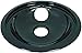 Range Kleen P119204X Style B 4 Pack Round Black Porcelain Drip Pans