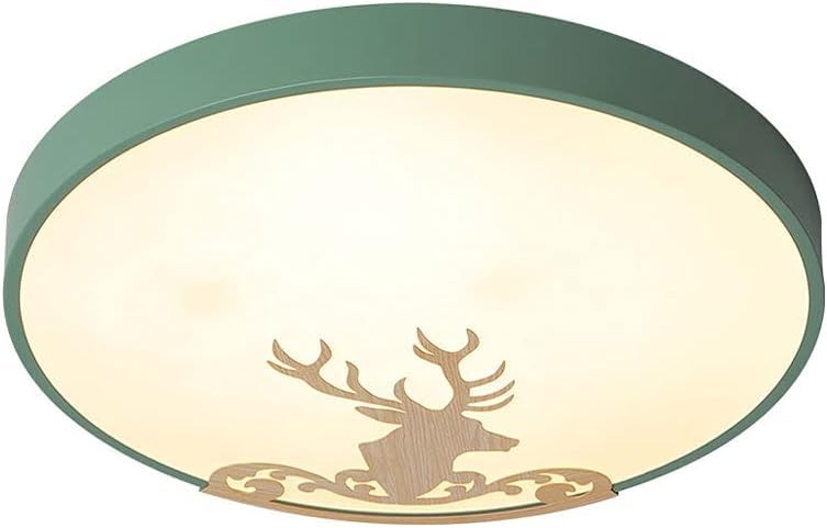 Plafonnier rond encastré 36W lumière blanche design élan vert Générique
