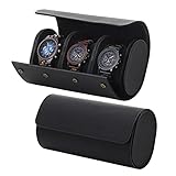 Matériel Premiun - La housse de montres est fabriquée en cuir PU résistant à l'usure avec la doublure en peluche de qualité dans son intérieur. Le produit peut résister aux chocs extérieurs et aux chutes, tout en garantissant que vos montres ne sera pas rayées.