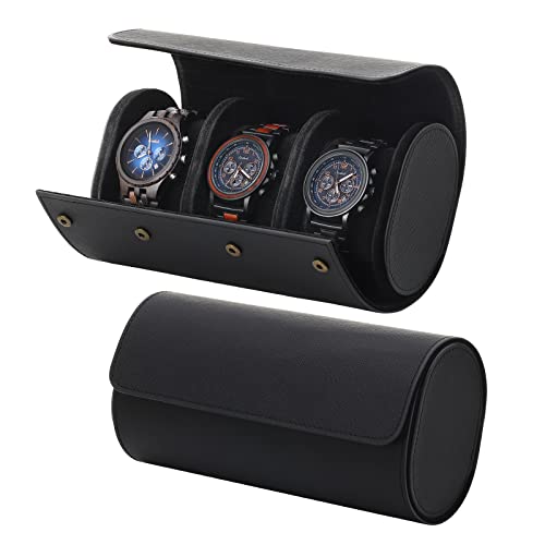 Emibele Travel Watch Roll Case with Removable Pillow