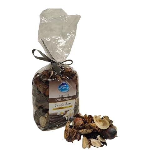 Vanilla bean pot pourri - scented home botanicals - aromatic creamy vanilla scent - decorative home fragrance pot pourri -180g bag