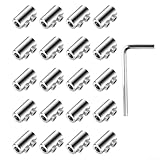 Photo Gallery set di 20 clip per funi metalliche in acciaio inossidabile con design a doppio filo e chiave per il fissaggio sicuro del cavo in edilizia marina fai da te e sartiame all aperto Photo Gallery set di 20 clip per funi metalliche in acciaio inossidabile con design a doppio filo e chiave per il fissaggio sicuro del cavo in edilizia marina fai da te e sartiame all aperto