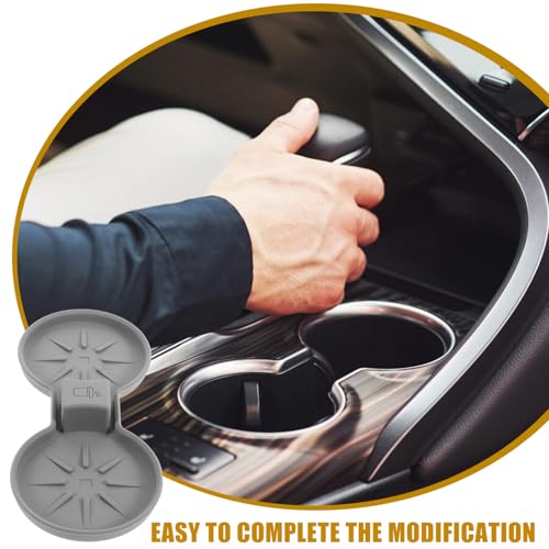 Silicona para portavasos de auto insertable antideslizante miniatura 4