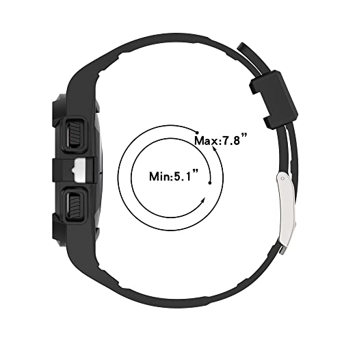 Image of INF Watch Strap for Samsung Galaxy Watch 4 /5 40mm Transparent with Bumper Case Soft Breathable Sport Adjustable Replacement Strap