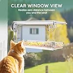 Window Bird Feeder for Outdoors, Clear Bird Feeders Window Mounted with Strong Suction Cups, Transparent Birds House Outside Wild Watching for Garden, Yard, Elderly Kids Viewing - Image 5