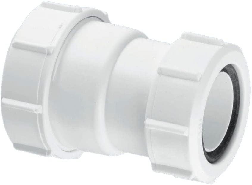 McAlpine ST28M Multifit Straight Connector, White