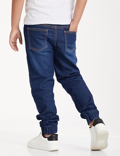 Image of Amazon Brand - Symbol Boys Boys Slim Fit Stretchable Jogger Jeans (Elasticated Waist Band)