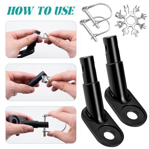 Fahrradanhänger Kupplung, Anhängerkupplung Fahrrad, Kupplung Fahrradanhänger mit Einem Schneeflocken Multifunktionszubehör Fahrrad Kupplung für Anhänger für Hundeanhänger Anhänger Kinderanhänger