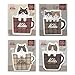 Furukawa Paperwork LT726 Letter Set, Coffee Cup Mini Letter, Kalita White Coffee