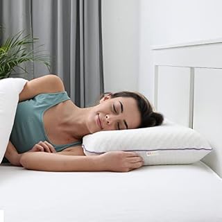 KIZZEN Memory Foam Pillow with +1 Ekstra Pillowcase Gift.Perfectly supports neck, easy sleep with high-density orthopedic pillow.Memory foam pillows 60x40x12 cm sizes.