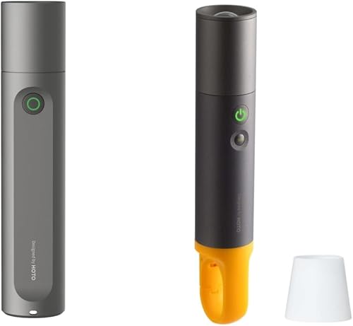 HOTO Ajuste de linterna, recargable LED, carga USB-C, paquete de 3 modos con linterna OTO Duo, USB-C recargable, fuente de luz dual, luz ambiental