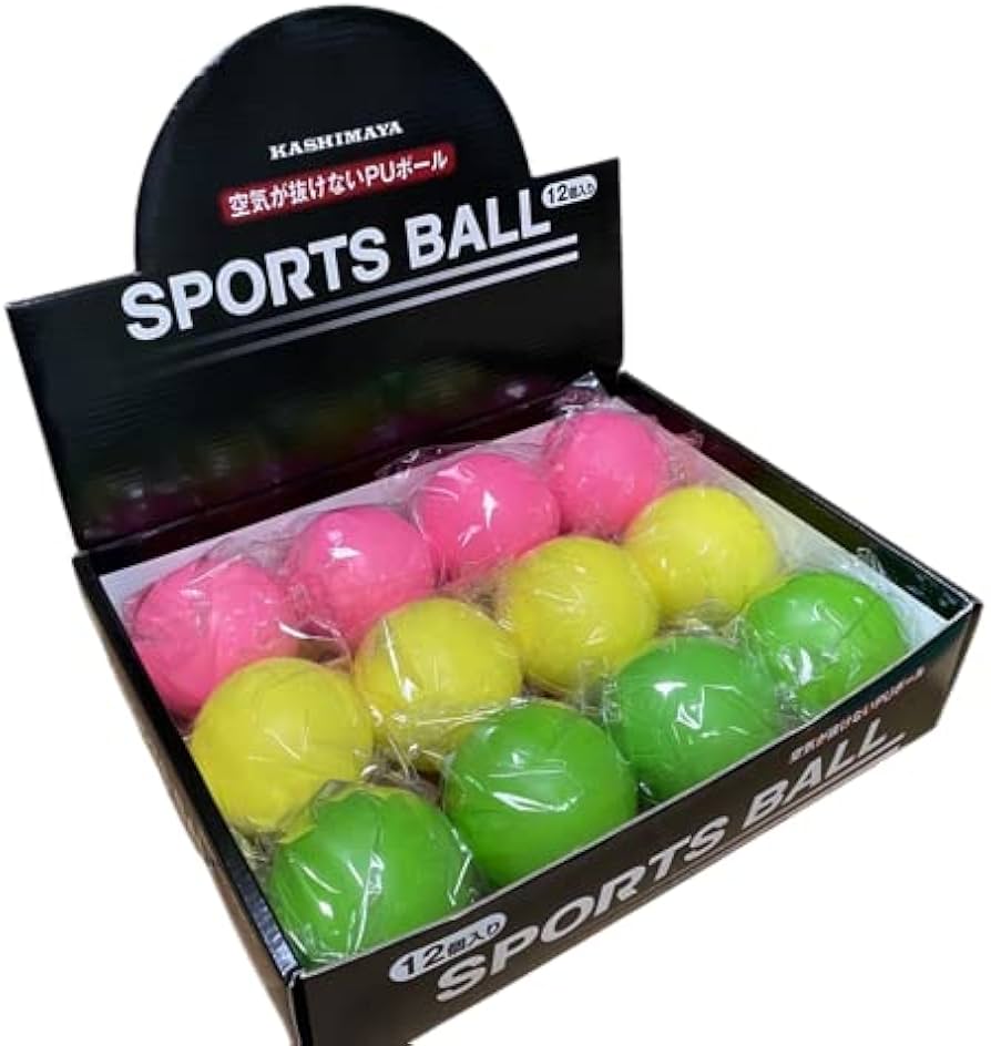Amazon.co.jp: カシマヤ(KASHIMAYA)PUカラーボール 12個入 BOX入り