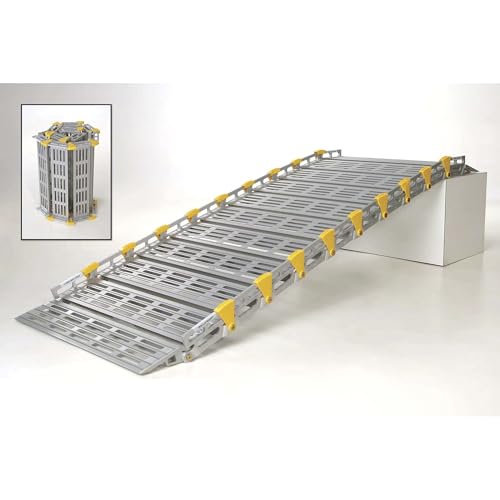 Roll-A-Ramp Roll-Away Aluminum Loading Ramp - 1,000-Lb. Capacity, 7ft.L x 30in.W, Model Number A13006A19