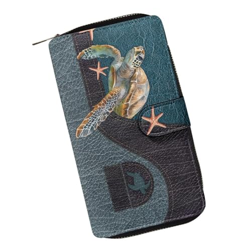 Image of COEQINE Ladies Wallets Pink Leopard Heart Black Printed Leather Phone Long Clutch Purses Check Coin Change Holder