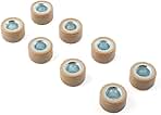 Rbanna1 Motorcycle 8pcs Variator Roller Kit 20x12mm, Roller Performance Replacement Nylon & Iron Core Material For YP Majesty 250CC 260CC 300CC 400CC, 14 Gram Weights