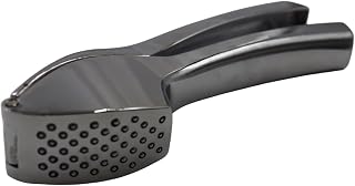 vitlökspress, rostfritt stål kökshjälp vitlök och ingefärakvarn, diskmaskinssäker, rostfri, lätt att rengöra (silver)