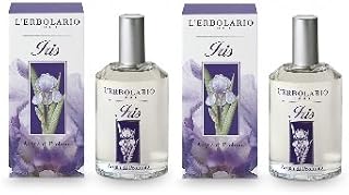 L 'Erbolario Iris – Agua de perfume – 2 Paquetes De 50 ml – Un Perfume denso, Sensuales, Dall' inconfondibile aroma cipriato con Ylang Ylang, Bergamota, muschi y Tabaco