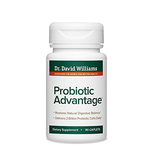 Dr. Williams' Probiotic Advantage Supplement with 7 Unique Strains and Patented Technology to Deliver Probiotics Alive (90 Caplets) Dr. Williams' Probiotic Advantage Supplement with 7 Unique Strains and Patented Technology to Deliver Probiotics Alive (90 Caplets)