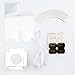 Clear Plastic Cupcake Box With Gift Ribbon Lovely Stickers and Silver Inserts Wedding Party Favor Boxes 3.5 Inch -12 Sets