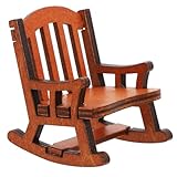 modèle de fauteuil pour salon Fauteuil à bascule : avec ses détails et sa finition soignée, il est idéal pour décorer le salon d'une micro-maison ou comme accessoire pour maison miniature