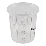 KS Tools 500.8056 Einweg-Farbmischbecher mit Deckel, 400 ml, 25-Pack