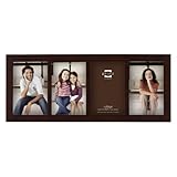 PRINZ Carolina Wood Photo Frame, 4/4 by 6-Inch, Dark Walnut