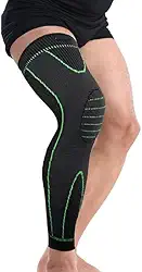 Meia De Compressão Joelho Térmica 3/4 Coxa Circulação Treino Corrida Esportes Fitness Academia Recuperação Poliamida Elastano (1 Unidade)