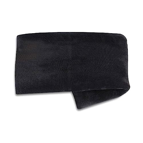Image of The White Willow Soft Fabric Pillow Case 16 inch L x 16 inch W x 3 inch H, Washable, Removable Zippered Pillow Cover Only, Fits Square Cushion Seat Pads- Classic Black