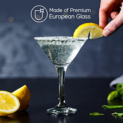 Volarium Martini Glasses Set Of 4, Classics 4 Piece Martini Set, Perfect Cocktail Glasses, 6 Ounce Capacity #TOP2