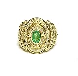  Anello con smeraldo colombiano