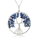 ♥ Diseño: ♥ Nuestro colgante Tree of Life está hecho a mano por nuestro equipo experimentado. Cada colgante ha sido cuidadosamente diseñado y producido. Los colgantes son hechos a mano, las piedras son únicas y las piedras reales de alta calidad están hechas de la selección natural. Cada colgante es único. Son similares, pero no son lo mismo.