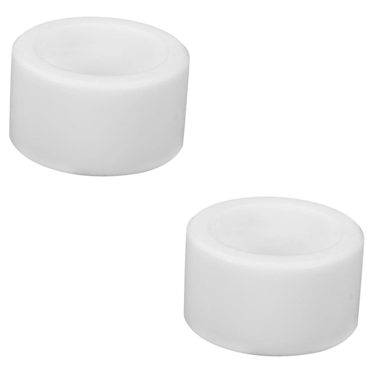 VILLFUL 2pcs Laboratory Evaporation Dish Culture Petri Dishes Culture Dish Agar Dishes Laboratory Petri Dish Petri Tray Chemistry Petri Holder Petri Dishes for Equipment White PTFE