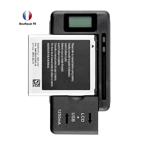 MOVTTEK France - Cargador de batería universal con pantalla LCD Samsung Nokia, HTC, LG para Samsung Galaxy S2, S3, S4, S5, J3, J6, etc. Note 1, Note 2, Note 3, Note 4, LG G4 G3 y Wiko View