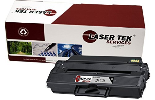 Laser Tek Services Compatible Toner Cartridge Replacement for Dell B1260 331-7327 Works with Dell B1265dfw B1260dn B1260dnf Printers (Black, 1 Pack) - 2,500 Pages