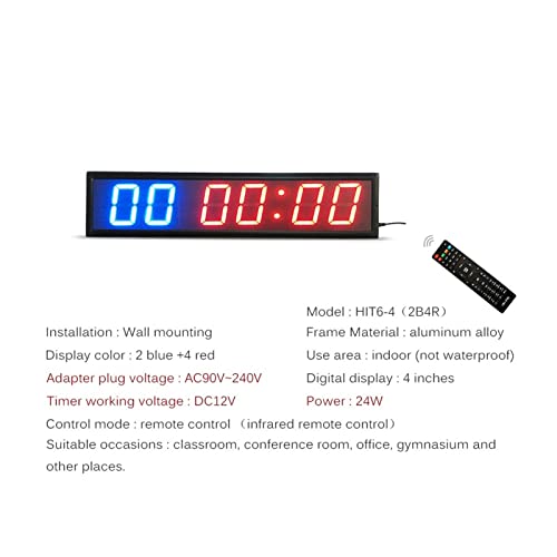 Temporizador digital led para gimnasio y competición miniatura 6