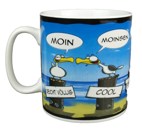 Großer Kaffeebecher - Moinsen - Becher Tasse Maritim Porzellan 500ml...