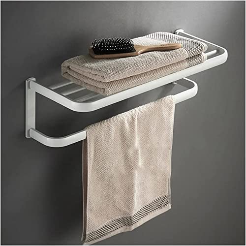Étagère en laiton blanc et noir pour un bain européen chic